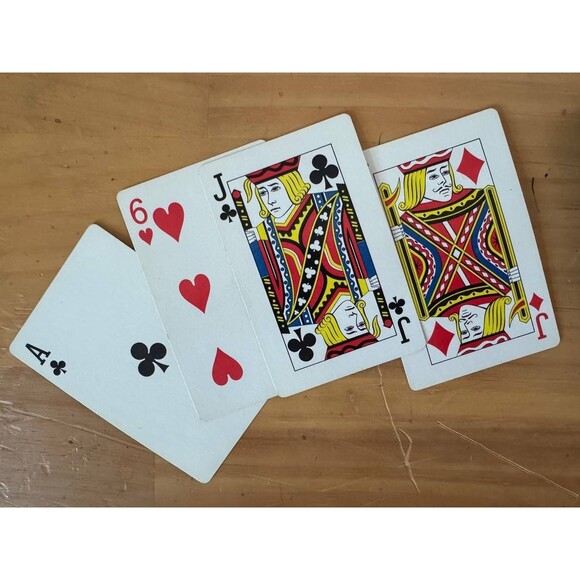 Hoyle Double Deck- Norman Rockwell Playing Cards Boy with his Dog USA Clear Case - Picture 4 of 4